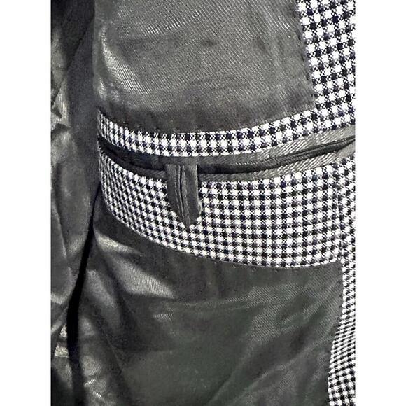 Kenneth Cole Blazer Men's Wool Gray Check Pattern Blazer Suit Jacket 44L - Picture 7 of 15